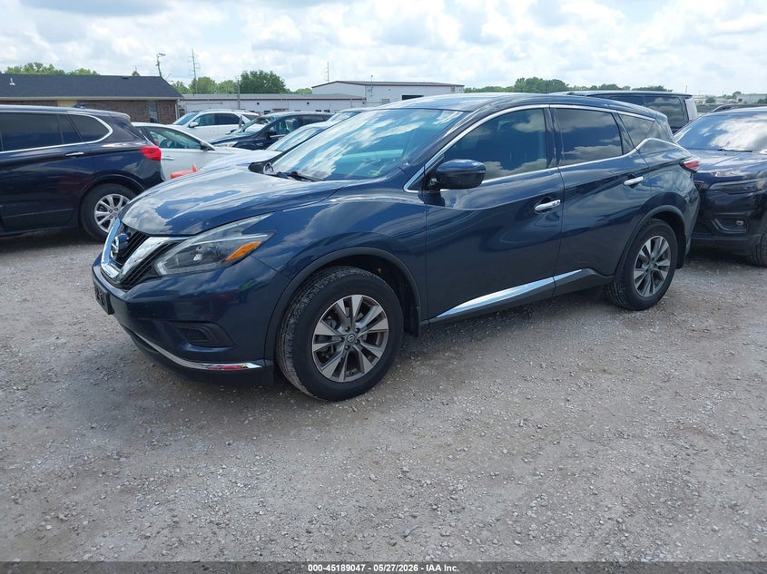2018 Nissan Murano VIN 5N1AZ2MHXJN145455 IAAI salvage auction — HAIL, Salvage Title, sold $4,200 on 2026-07-27 (photo 2)