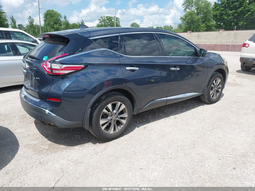 2018 Nissan Murano VIN 5N1AZ2MHXJN145455 IAAI salvage auction — HAIL, Salvage Title, sold $4,200 on 2026-07-27 (photo 4)