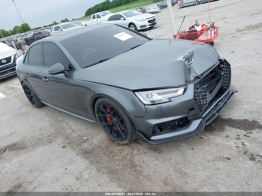 2018 Audi S4 VIN WAUC4AF47JA116757 IAAI salvage auction — FRONT END, Regular (South Dakota), sold $900 on 2026-07-28 (photo 1)