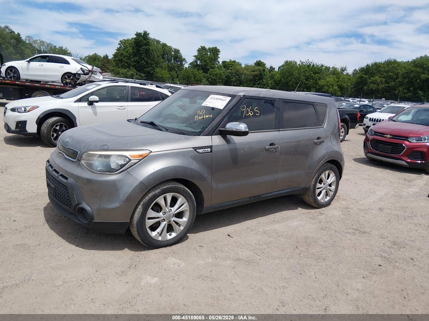 2014 Kia Soul VIN KNDJP3A55E7027558 IAAI salvage auction — NORMAL WEAR, Regular Certificate (Iowa), sold $675 on 2026-07-13 (photo 2)