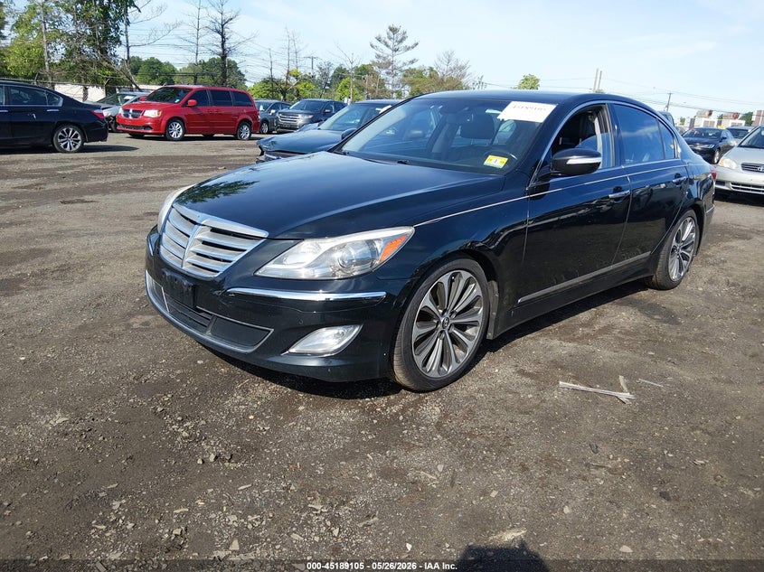 2013 Hyundai Genesis VIN KMHGC4DH3DU241705 IAAI salvage auction — RIGHT REAR, Salvage Title, sold $900 on 2026-07-27 (photo 2)