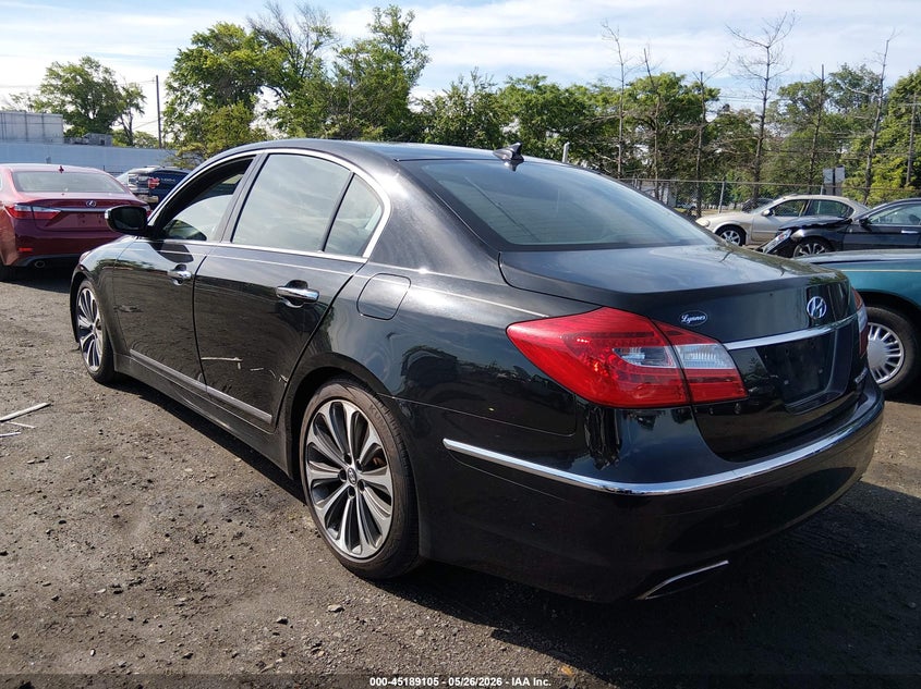 2013 Hyundai Genesis VIN KMHGC4DH3DU241705 IAAI salvage auction — RIGHT REAR, Salvage Title, sold $900 on 2026-07-27 (photo 3)