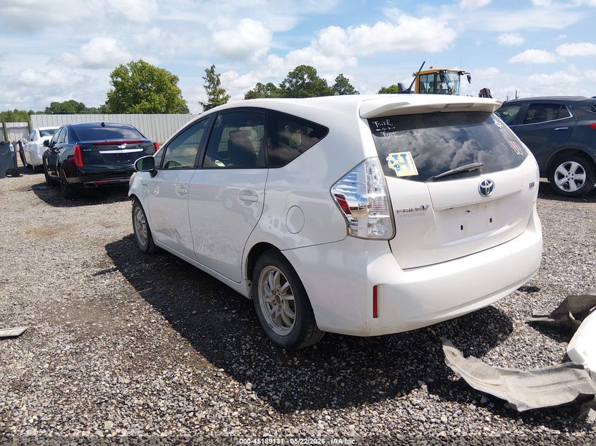 2012 Toyota Prius v VIN JTDZN3EU8C3177176 IAAI salvage auction — FRONT END, Salvage Title, sold $2,850 on 2026-08-01 (photo 3)