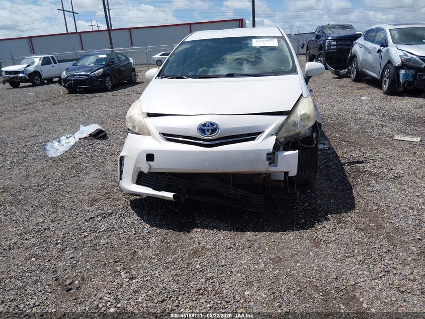 2012 Toyota Prius v VIN JTDZN3EU8C3177176 IAAI salvage auction — FRONT END, Salvage Title, sold $2,850 on 2026-08-01 (photo 6)
