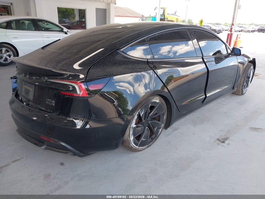 2025 Tesla Model 3 VIN 5YJ3E1ET4SF028511 IAAI salvage auction — REAR END, Clear (Arizona), sold $11,700 on 2026-07-09 (photo 4)
