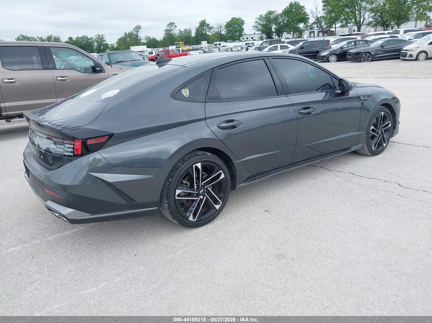 2024 Hyundai Sonata VIN KMHL54JC6RA365106 IAAI salvage auction — HAIL, Salvage Title, sold $15,300 on 2026-07-06 (photo 4)