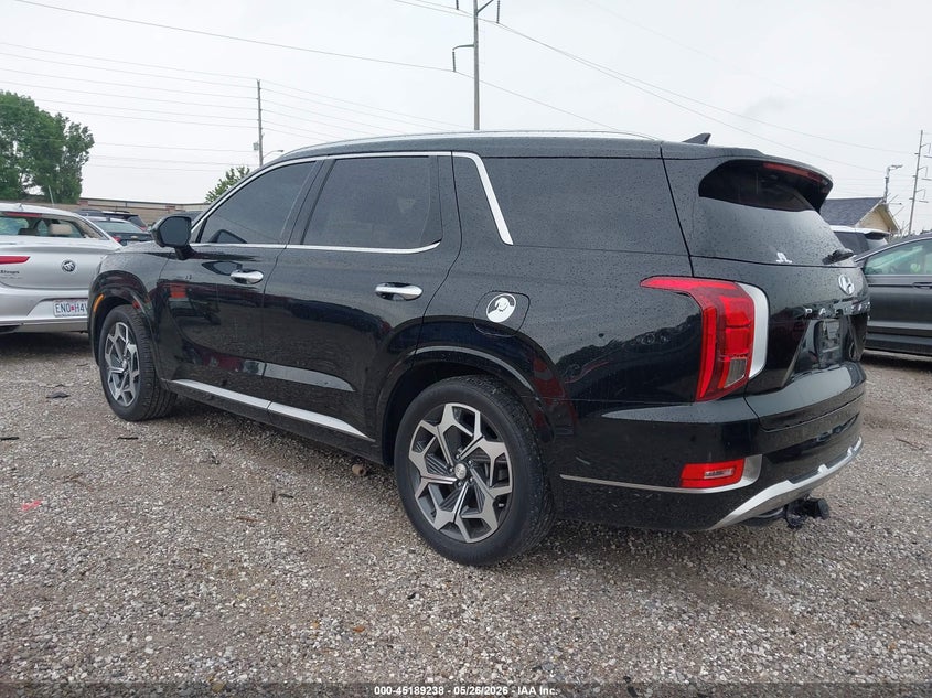 2022 Hyundai Palisade VIN KM8R7DHE9NU368232 IAAI salvage auction — HAIL, Clear (Missouri), sold $17,950 on 2026-07-13 (photo 3)