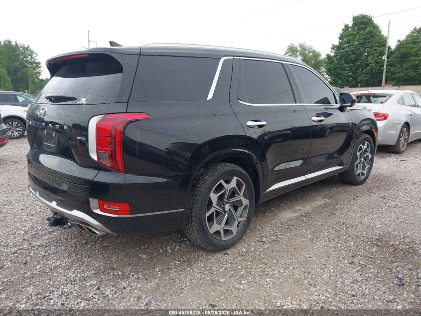 2022 Hyundai Palisade VIN KM8R7DHE9NU368232 IAAI salvage auction — HAIL, Clear (Missouri), sold $17,950 on 2026-07-13 (photo 4)