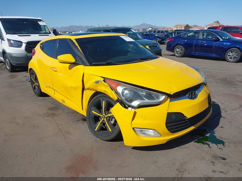 2016 Hyundai Veloster VIN KMHTC6AD3GU254941 IAAI salvage auction — RIGHT FRONT, Salvage Title, sold $875 on 2026-07-14 (photo 1)