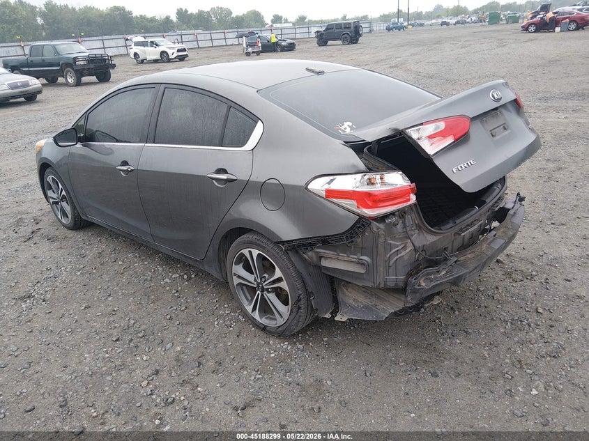 2014 Kia Forte VIN KNAFZ4A82E5073633 IAAI salvage auction — RIGHT REAR, Clear (Arkansas), sold $1,150 on 2026-07-22 (photo 3)