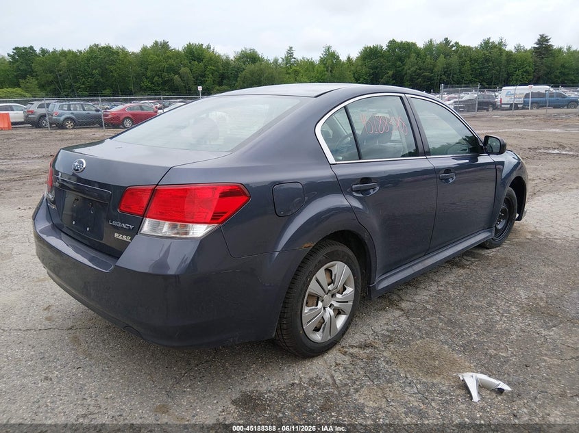 2014 Subaru LEGACY VIN 4S3BMBA68E3037671 IAAI salvage auction — SUSPENSION, Salvage (Maine), sold $350 on 2026-07-09 (photo 4)