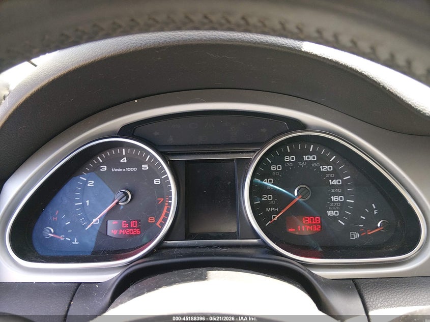 2010 Audi Q7 VIN WA1DVAFE7AD000223 IAAI salvage auction — UNKNOWN, Salvage (Texas), sold $500 on 2026-07-29 (photo 7)