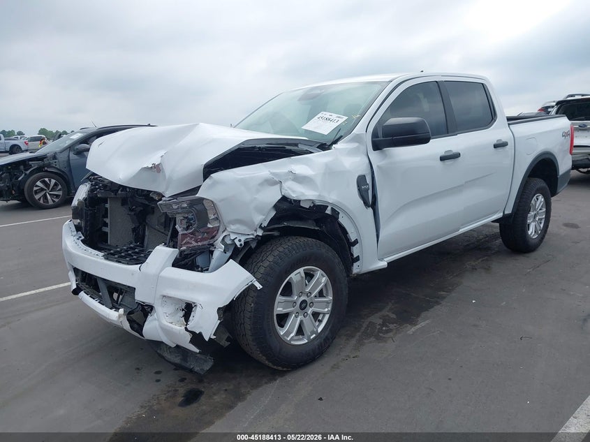 2025 Ford Ranger VIN 1FTER4PH1SLE74569 IAAI salvage auction — FRONT END, Salvage (North Carolina), sold $10,500 on 2026-07-31 (photo 2)