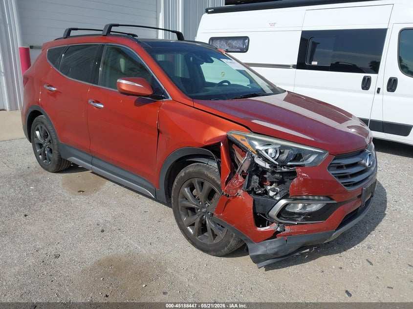 2017 Hyundai Santa fe VIN 5XYZWDLA6HG477247 IAAI salvage auction — RIGHT FRONT, Salvage (Illinois), sold $1,600 on 2026-07-28 (photo 1)