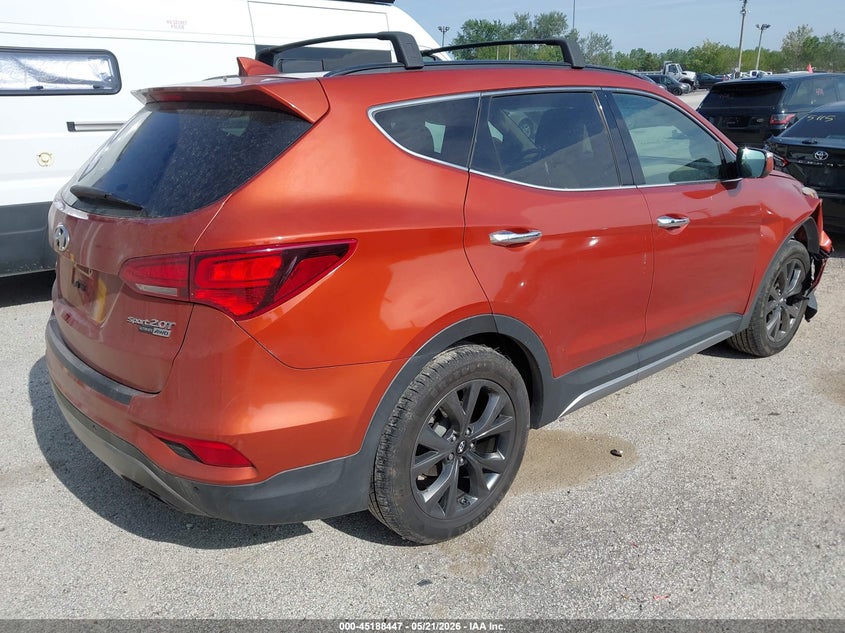 2017 Hyundai Santa fe VIN 5XYZWDLA6HG477247 IAAI salvage auction — RIGHT FRONT, Salvage (Illinois), sold $1,600 on 2026-07-28 (photo 4)