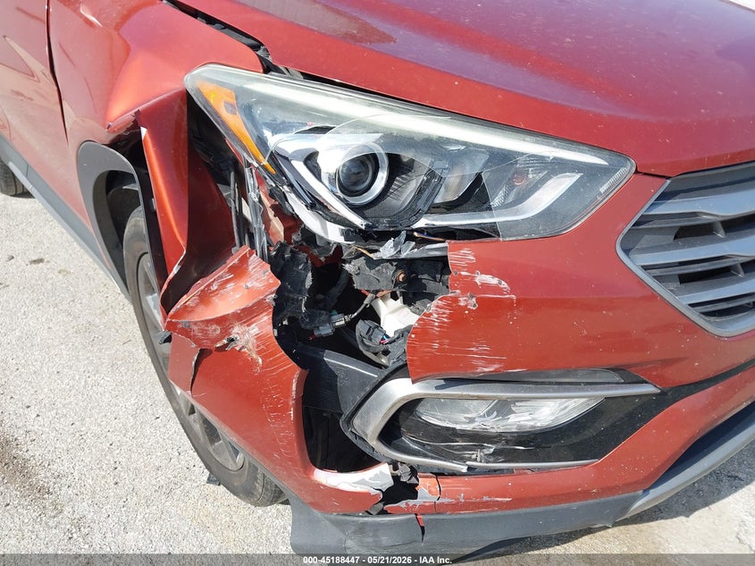 2017 Hyundai Santa fe VIN 5XYZWDLA6HG477247 IAAI salvage auction — RIGHT FRONT, Salvage (Illinois), sold $1,600 on 2026-07-28 (photo 6)