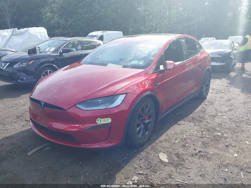 2023 Tesla Model x VIN 7SAXCDE50PF419062 IAAI salvage auction — RIGHT FRONT, Mv-907A (New York), sold $24,125 on 2026-07-30 (photo 2)