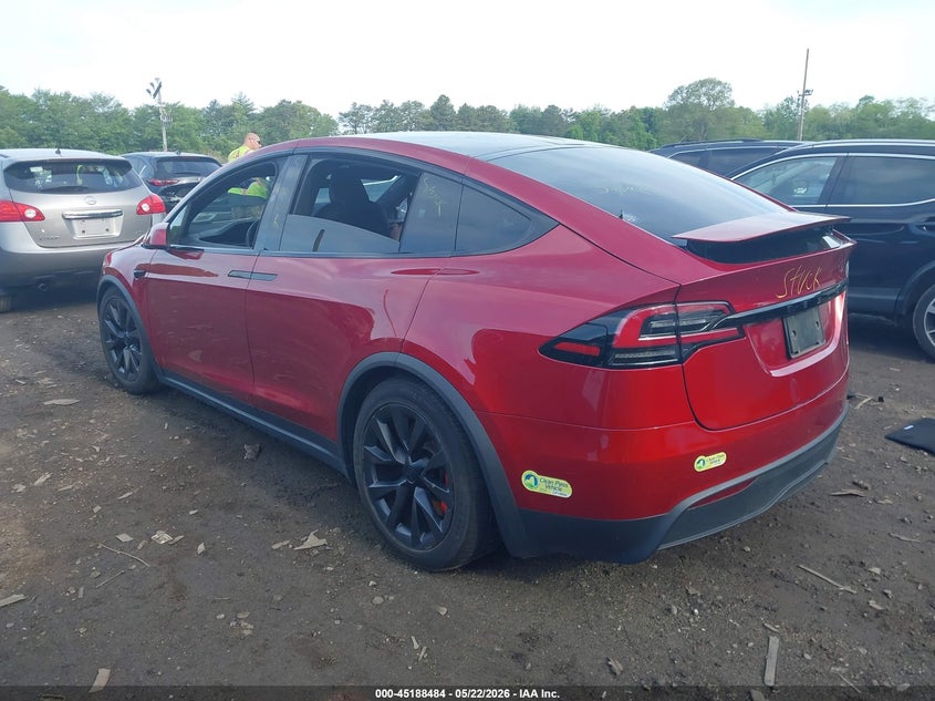 2023 Tesla Model x VIN 7SAXCDE50PF419062 IAAI salvage auction — RIGHT FRONT, Mv-907A (New York), sold $24,125 on 2026-07-30 (photo 3)