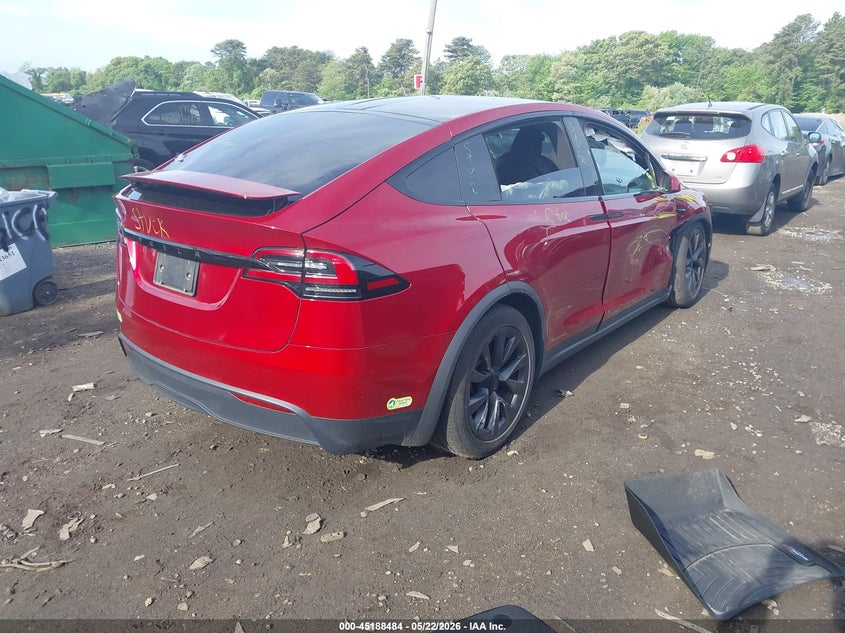 2023 Tesla Model x VIN 7SAXCDE50PF419062 IAAI salvage auction — RIGHT FRONT, Mv-907A (New York), sold $24,125 on 2026-07-30 (photo 4)