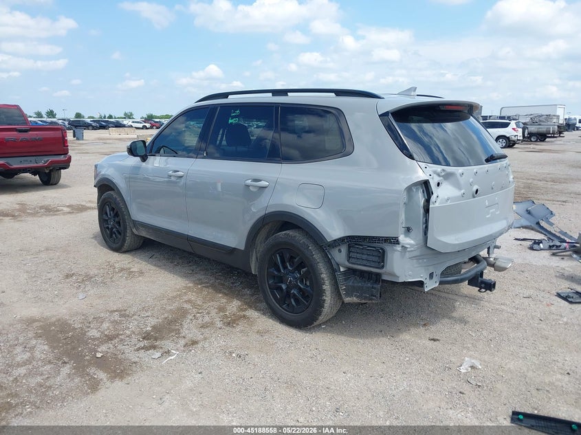 2024 Kia Telluride VIN 5XYP5DGC1RG508461 IAAI salvage auction — FRONT & REAR, Original (Texas), sold $13,700 on 2026-07-29 (photo 3)