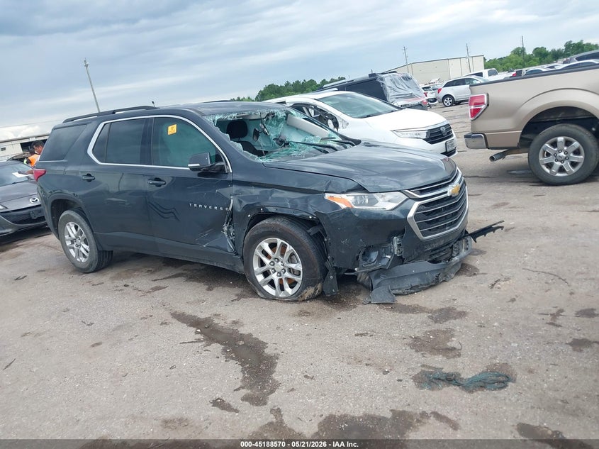 2019 Chevrolet Traverse VIN 1GNERGKW4KJ186975 IAAI salvage auction — RIGHT FRONT, Salvage (Texas), sold $725 on 2026-07-10 (photo 1)