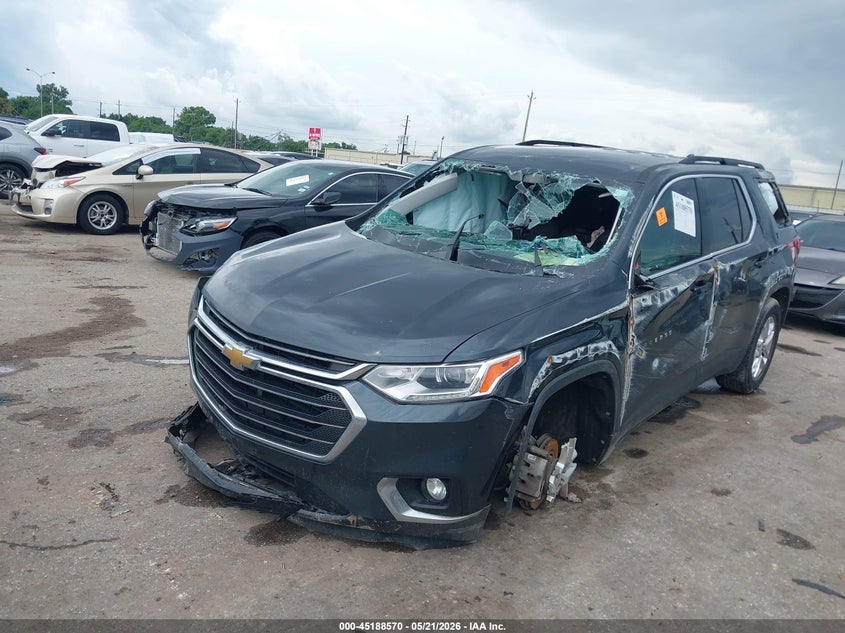 2019 Chevrolet Traverse VIN 1GNERGKW4KJ186975 IAAI salvage auction — RIGHT FRONT, Salvage (Texas), sold $725 on 2026-07-10 (photo 2)