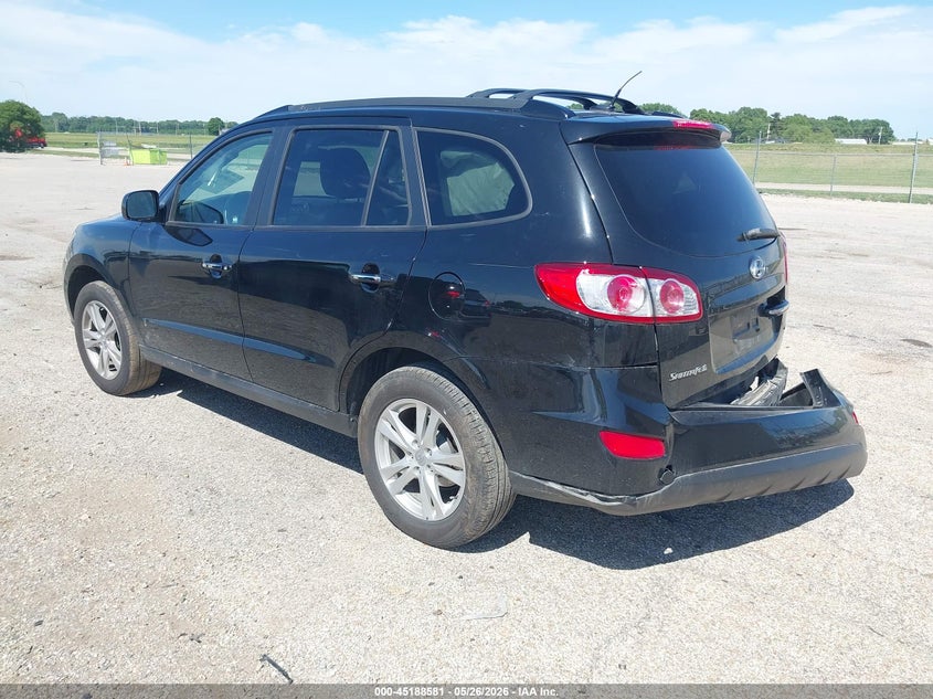 2012 Hyundai Santa fe VIN 5XYZK4AG8CG108899 IAAI salvage auction — REAR END, Salvage (Illinois), sold $825 on 2026-07-09 (photo 3)
