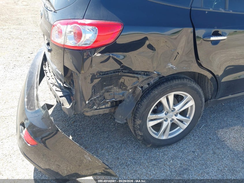 2012 Hyundai Santa fe VIN 5XYZK4AG8CG108899 IAAI salvage auction — REAR END, Salvage (Illinois), sold $825 on 2026-07-09 (photo 6)