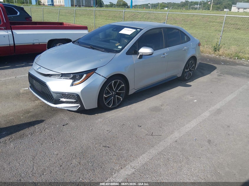 2020 Toyota Corolla VIN JTDS4RCE9LJ003924 IAAI salvage auction — HAIL, Salvage Title, sold $7,000 on 2026-07-14 (photo 2)
