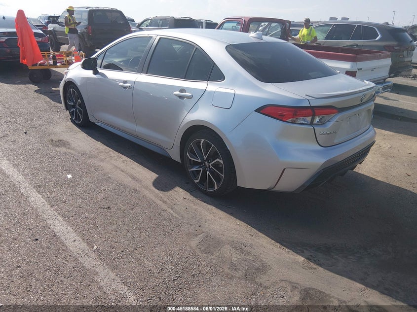 2020 Toyota Corolla VIN JTDS4RCE9LJ003924 IAAI salvage auction — HAIL, Salvage Title, sold $7,000 on 2026-07-14 (photo 3)