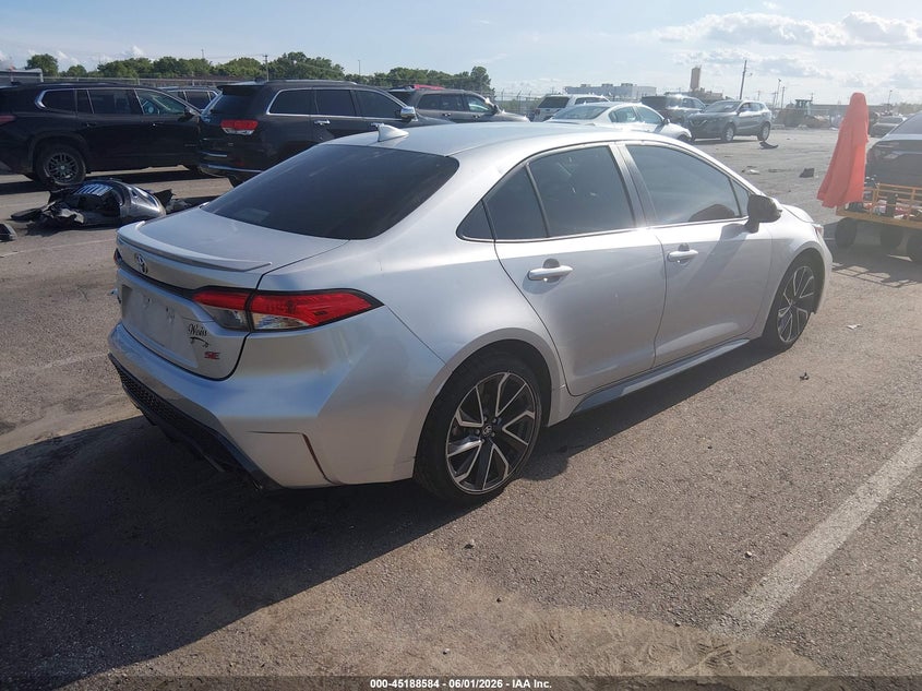 2020 Toyota Corolla VIN JTDS4RCE9LJ003924 IAAI salvage auction — HAIL, Salvage Title, sold $7,000 on 2026-07-14 (photo 4)