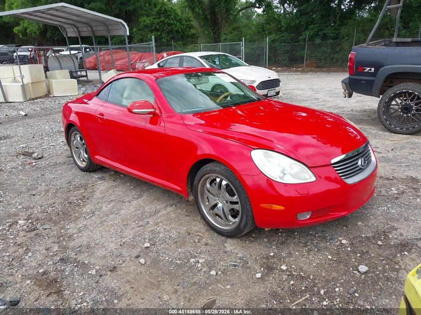 2003 Lexus Sc 430 VIN JTHFN48Y630041507 IAAI salvage auction — REAR END, Salvage (Georgia), sold $2,150 on 2026-07-10 (photo 1)