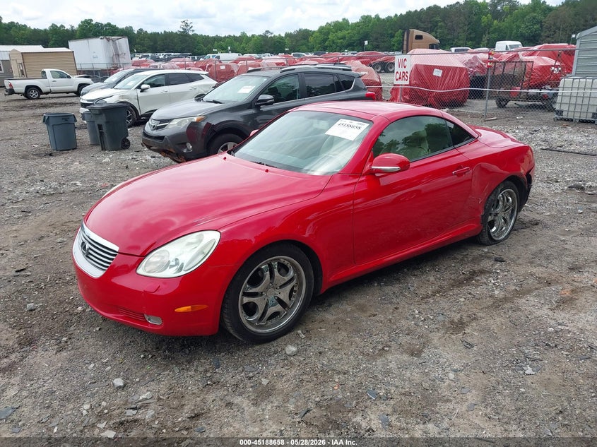2003 Lexus Sc 430 VIN JTHFN48Y630041507 IAAI salvage auction — REAR END, Salvage (Georgia), sold $2,150 on 2026-07-10 (photo 2)