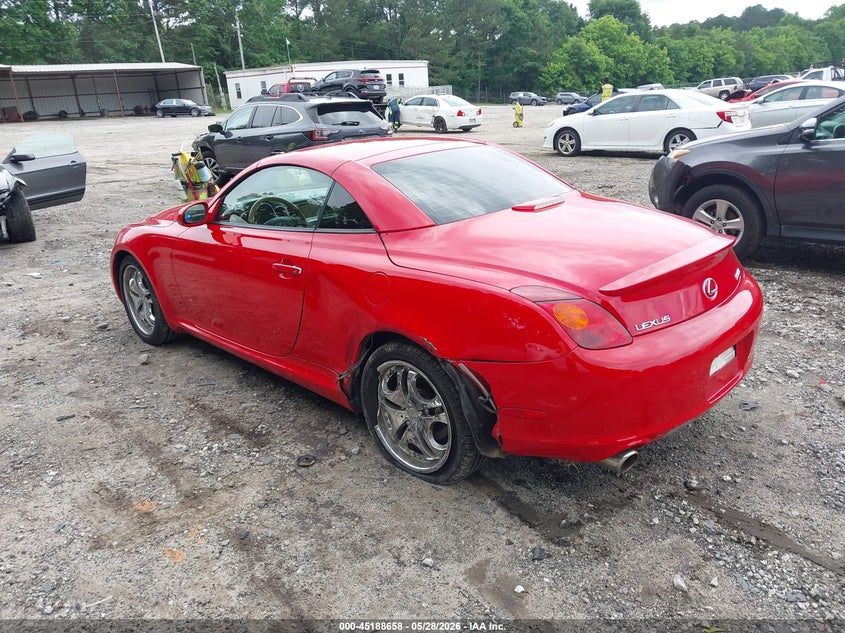 2003 Lexus Sc 430 VIN JTHFN48Y630041507 IAAI salvage auction — REAR END, Salvage (Georgia), sold $2,150 on 2026-07-10 (photo 3)