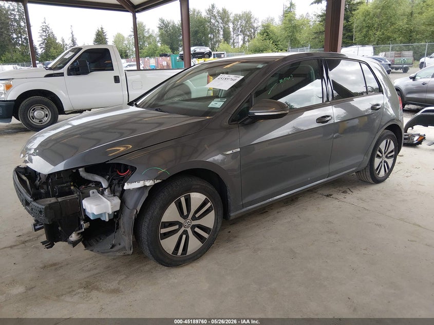2019 Volkswagen E-golf VIN WVWKR7AU8KW919236 IAAI salvage auction — FRONT END, Bill Of Sale (Washington), sold $3,150 on 2026-07-23 (photo 2)