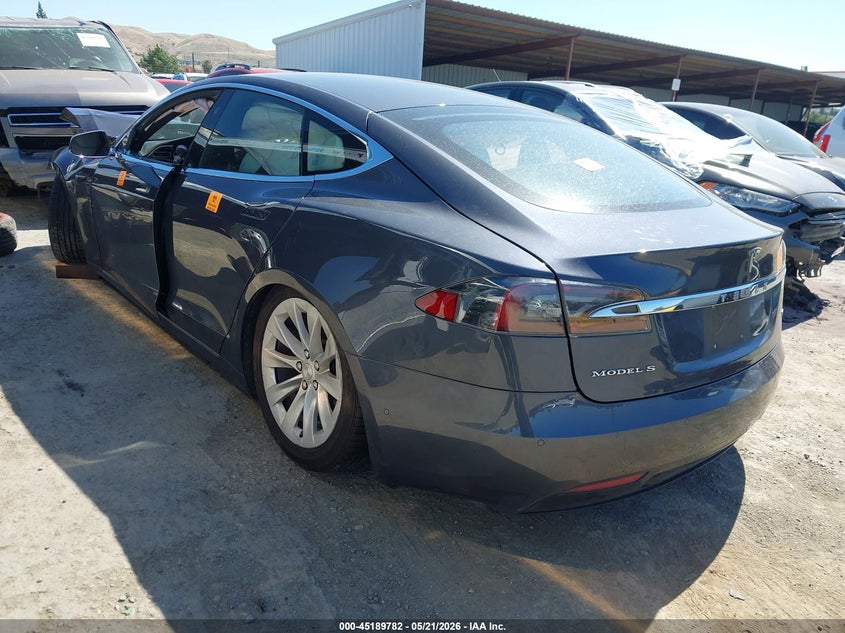 2017 Tesla Model s VIN 5YJSA1E14HF185812 IAAI salvage auction — FRONT END, Salvage (California), sold $1,400 on 2026-07-09 (photo 3)