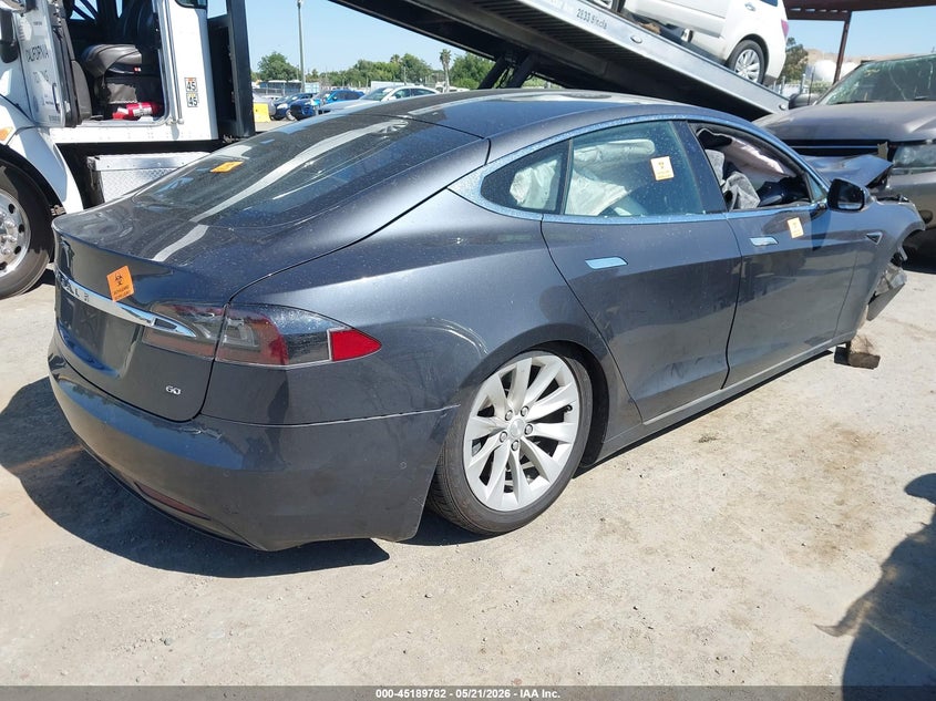 2017 Tesla Model s VIN 5YJSA1E14HF185812 IAAI salvage auction — FRONT END, Salvage (California), sold $1,400 on 2026-07-09 (photo 4)