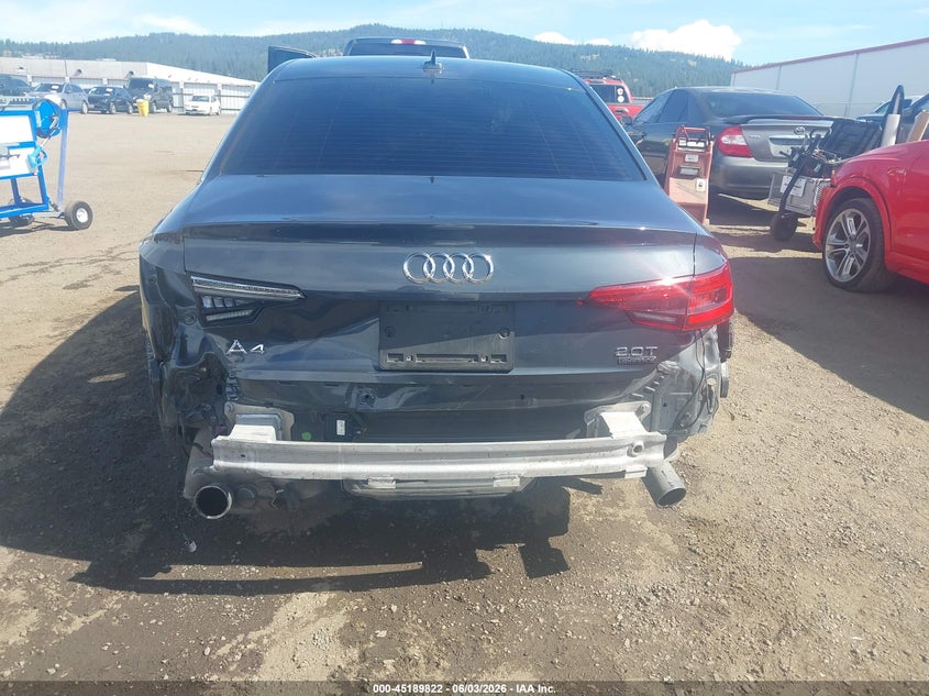 2017 Audi A4 VIN WAUENAF42HN070859 IAAI salvage auction — REAR END, Bill Of Sale (Washington), sold $5,350 on 2026-07-07 (photo 6)