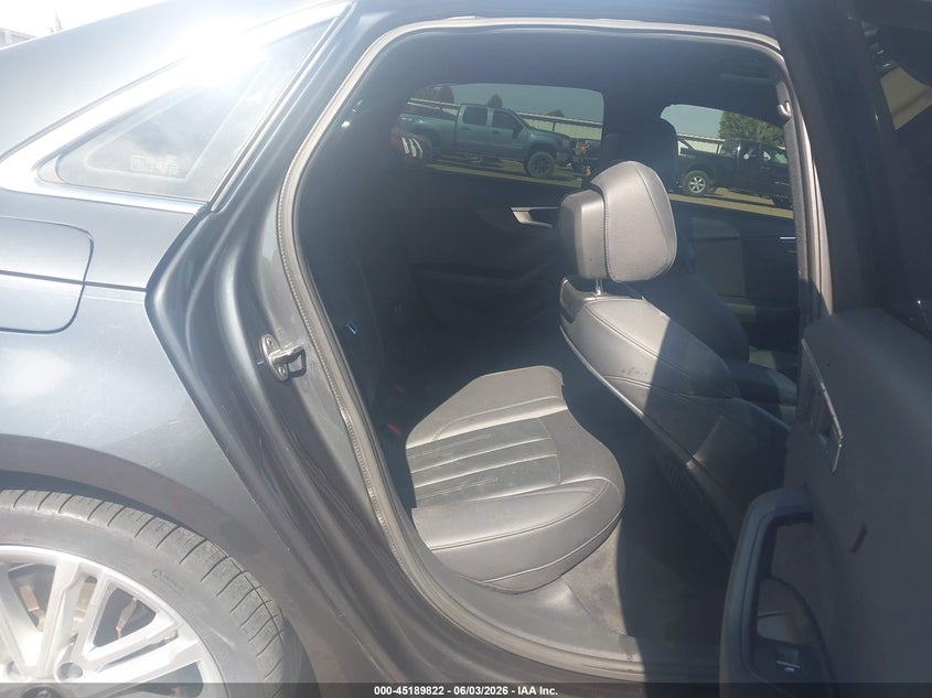 2017 Audi A4 VIN WAUENAF42HN070859 IAAI salvage auction — REAR END, Bill Of Sale (Washington), sold $5,350 on 2026-07-07 (photo 8)