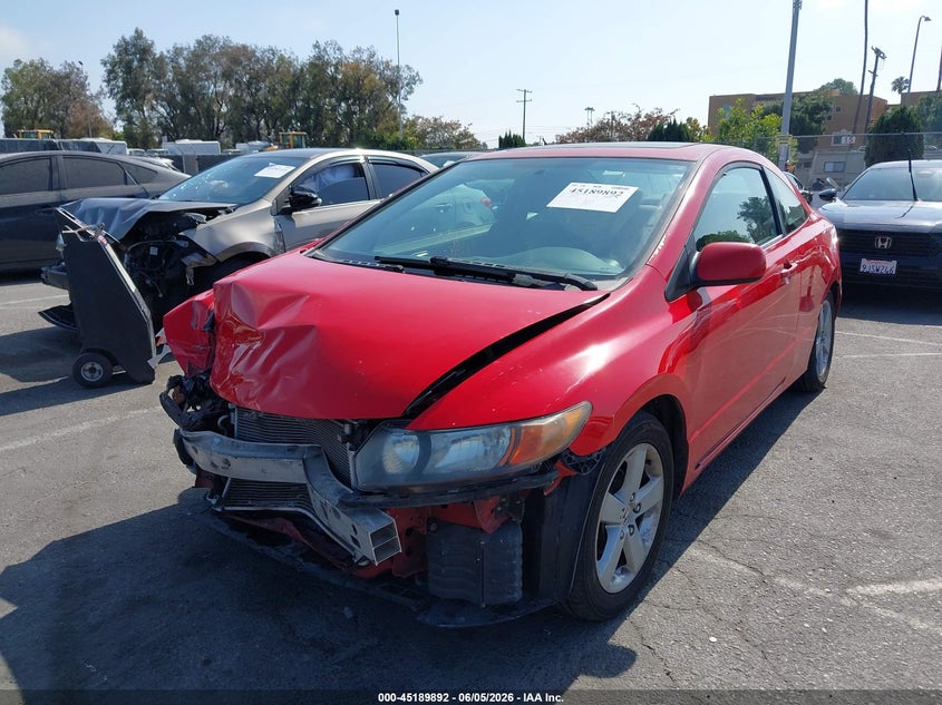 2007 Honda Civic VIN 2HGFG12837H569902 IAAI salvage auction — FRONT END, Salvage (California), sold $400 on 2026-07-09 (photo 2)