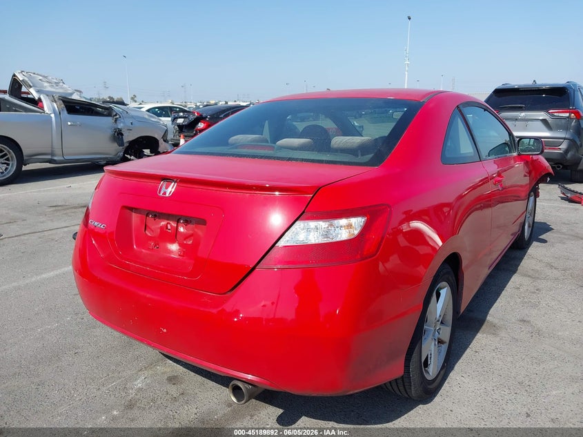 2007 Honda Civic VIN 2HGFG12837H569902 IAAI salvage auction — FRONT END, Salvage (California), sold $400 on 2026-07-09 (photo 4)