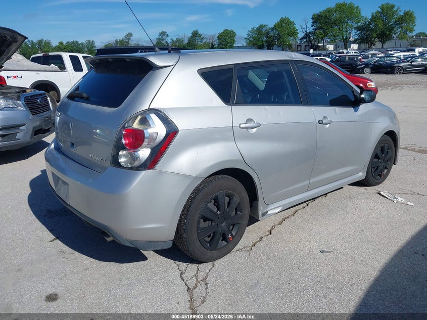 2009 Pontiac Vibe VIN 5Y2SR67029Z457263 IAAI salvage auction — HAIL, Clear (Missouri), sold $500 on 2026-07-13 (photo 4)