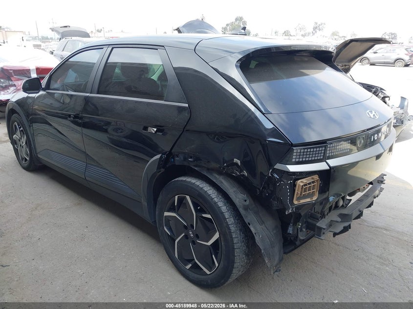 2024 Hyundai Ioniq 5 VIN KM8KN4DE9RU249986 IAAI salvage auction — LEFT REAR, Salvage (California), sold $10,500 on 2026-07-13 (photo 3)