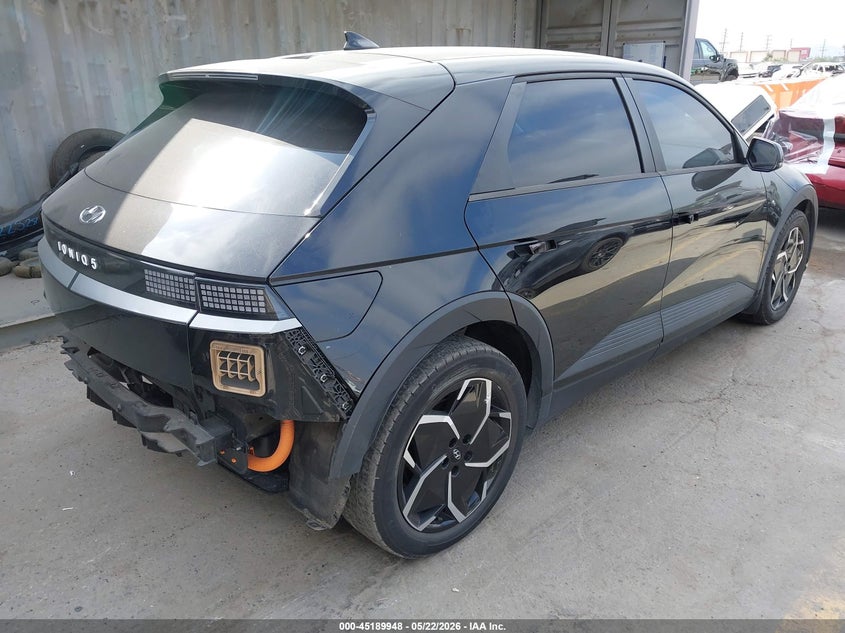 2024 Hyundai Ioniq 5 VIN KM8KN4DE9RU249986 IAAI salvage auction — LEFT REAR, Salvage (California), sold $10,500 on 2026-07-13 (photo 4)