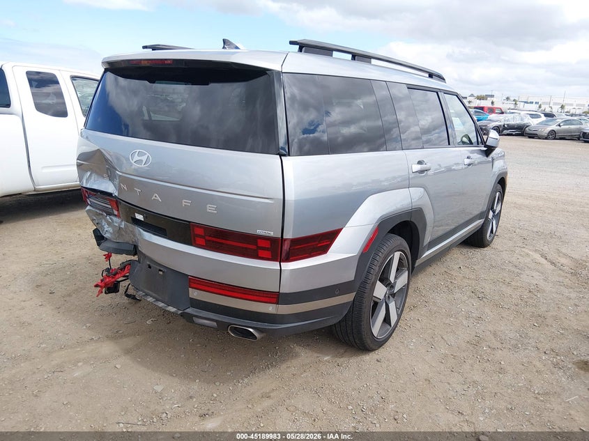 2024 Hyundai Santa fe VIN 5NMP4DGL2RH057761 IAAI salvage auction — FRONT & REAR, Salvage Title, sold $9,700 on 2026-07-29 (photo 4)
