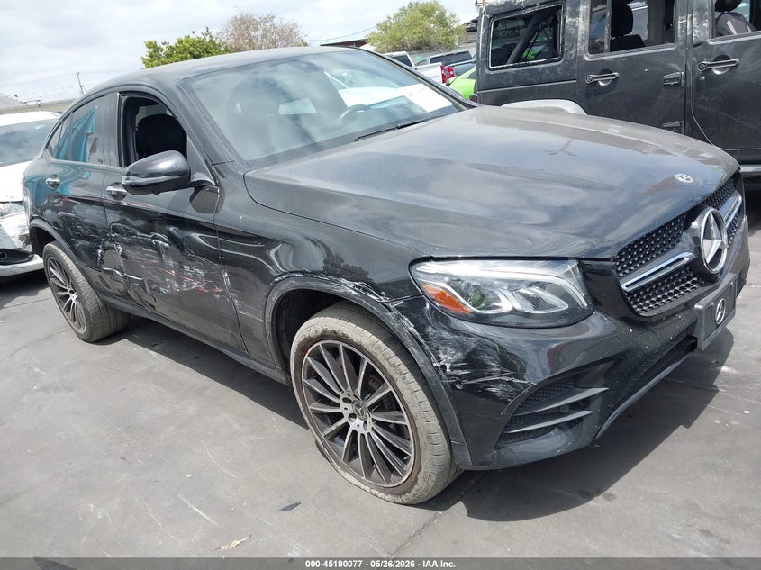 2019 Mercedes-benz Glc coupe VIN WDC0J4KBXKF666120 IAAI salvage auction — SIDE, Wait Title, sold $13,600 on 2026-08-08 (photo 1)