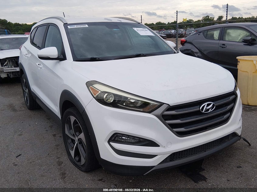 2016 Hyundai Tucson VIN KM8J33A23GU113727 IAAI salvage auction — LEFT FRONT, Salvage (Louisiana), sold $2,000 on 2026-07-20 (photo 1)