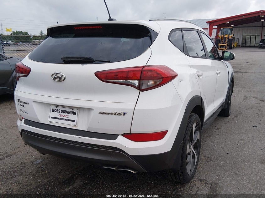 2016 Hyundai Tucson VIN KM8J33A23GU113727 IAAI salvage auction — LEFT FRONT, Salvage (Louisiana), sold $2,000 on 2026-07-20 (photo 4)