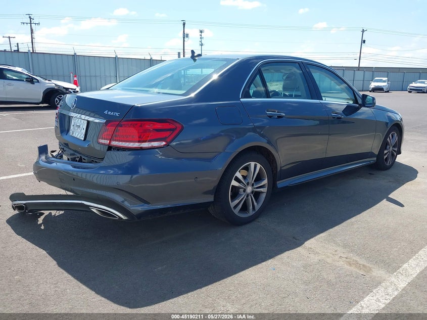 2014 Mercedes-benz E-klasse VIN WDDHF8JB0EA908407 IAAI salvage auction — REAR END, Salvage Title, sold $5,600 on 2026-08-04 (photo 4)
