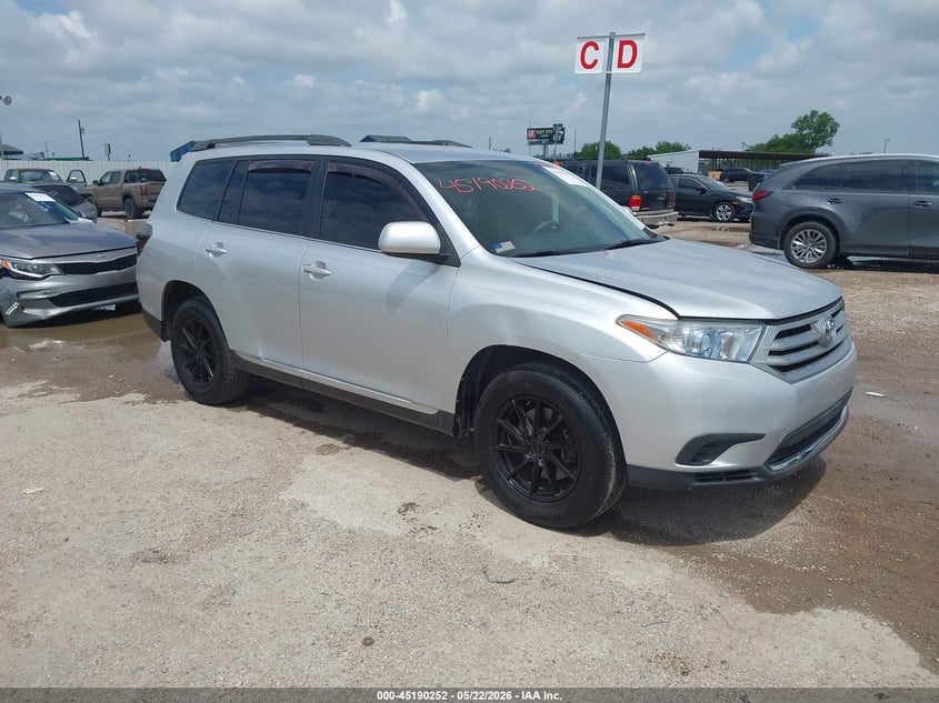 2013 Toyota Highlander VIN 5TDZK3EH8DS102831 IAAI salvage auction — HAIL, Original (Texas), sold $2,275 on 2026-07-20 (photo 1)